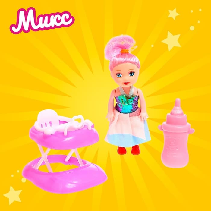 Кукла малышка «Ева» с аксессуарами, МИКС