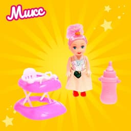 Кукла малышка «Ева» с аксессуарами, МИКС