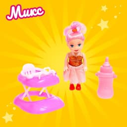 Кукла малышка «Ева» с аксессуарами, МИКС