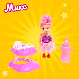 Кукла малышка «Ева» с аксессуарами, МИКС