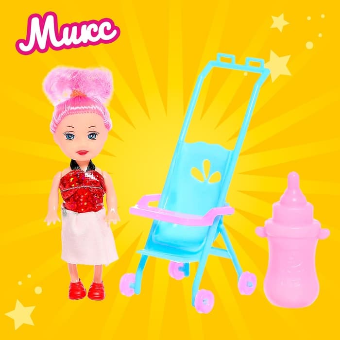 Кукла малышка «Ева» с аксессуарами, МИКС