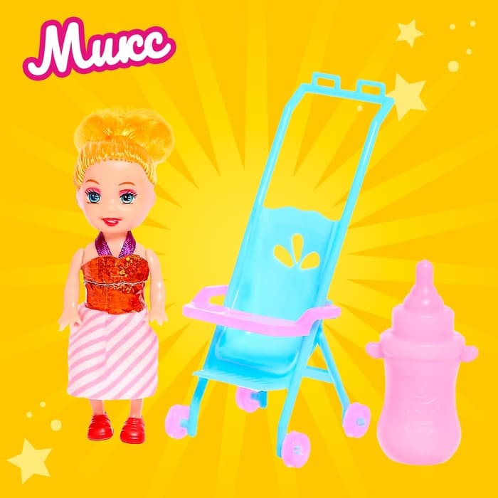 Кукла малышка «Ева» с аксессуарами, МИКС