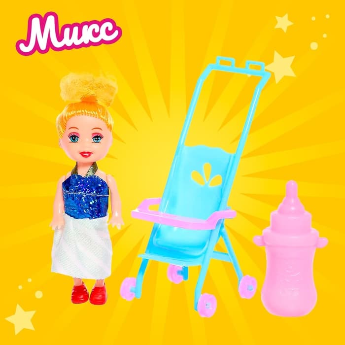 Кукла малышка «Ева» с аксессуарами, МИКС