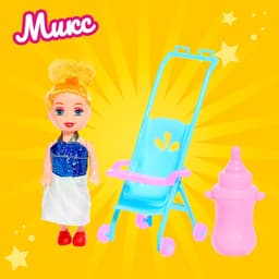 Кукла малышка «Ева» с аксессуарами, МИКС