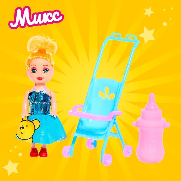 Кукла малышка «Ева» с аксессуарами, МИКС