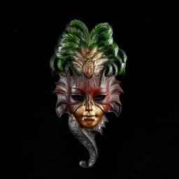 Венецианская маска «Сова», панно, настенный декор, 28 см, МИКС