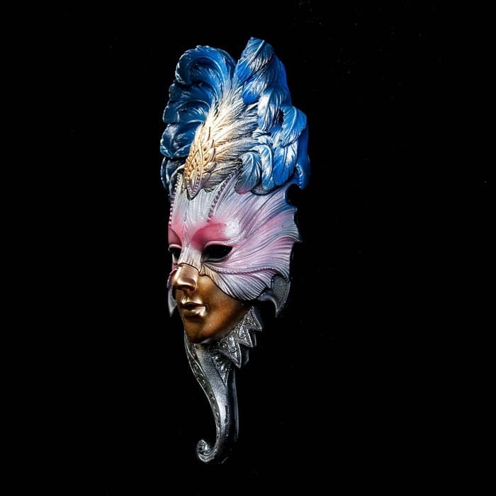 Венецианская маска «Сова», панно, настенный декор, 28 см, МИКС