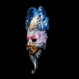 Венецианская маска «Сова», панно, настенный декор, 28 см, МИКС