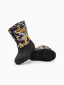 Сапоги зимние детские, размер 30-31, чёрные, надставка МИКС