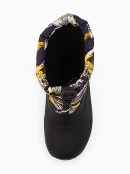 Сапоги зимние детские, размер 30-31, чёрные, надставка МИКС