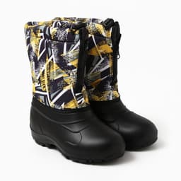 Сапоги зимние детские, размер 30-31, чёрные, надставка МИКС