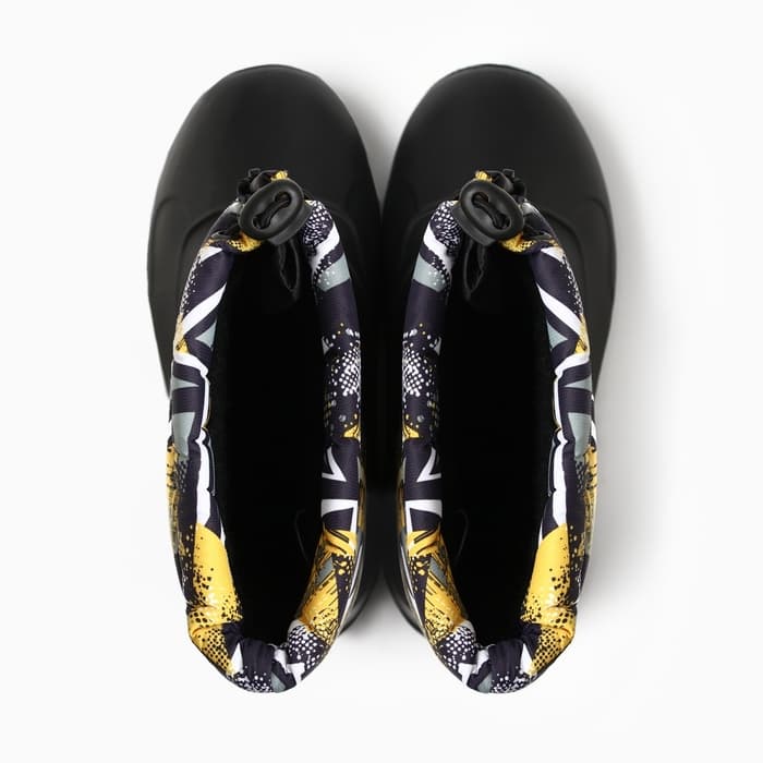 Сапоги зимние детские, размер 30-31, чёрные, надставка МИКС