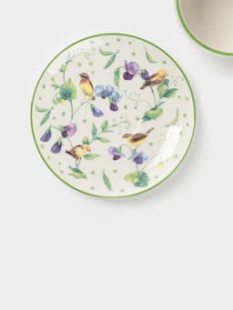 Сервиз чайный Доляна «Зелёный сад», 12 предметов: 6 чашек 220 мл, 6 блюдец d=13 см, фарфор