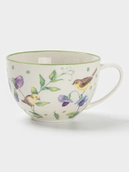 Сервиз чайный Доляна «Зелёный сад», 12 предметов: 6 чашек 220 мл, 6 блюдец d=13 см, фарфор