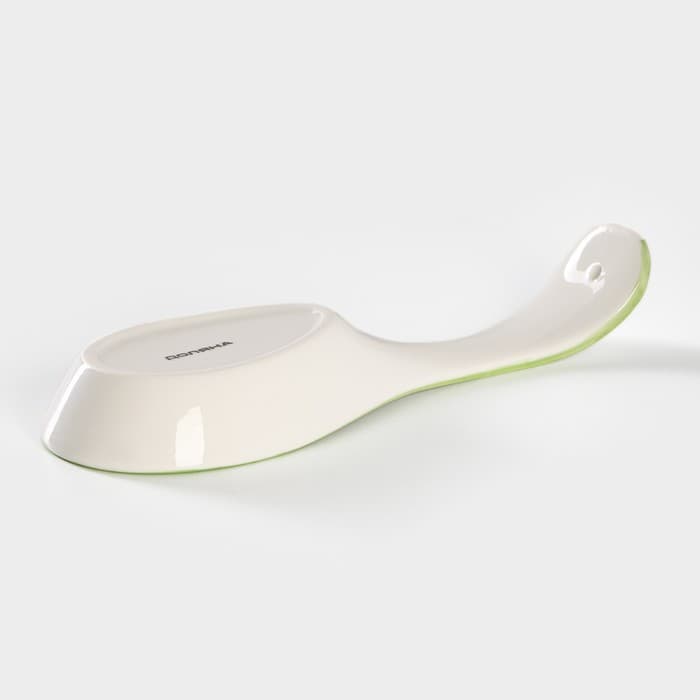 Подставка под ложку Доляна «Зелёный сад», 21.5×7.5 см, фарфор