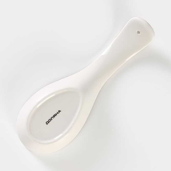 Подставка под ложку Доляна «Зелёный сад», 21.5×7.5 см, фарфор