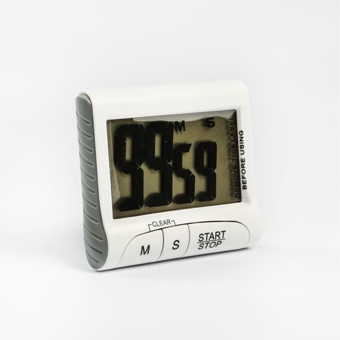 Таймер LuazON LTB-02, электронный, с магнитным креплением, белый