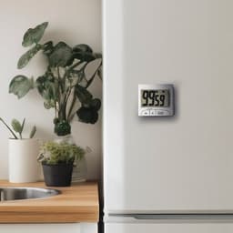 Таймер LuazON LTB-02, электронный, с магнитным креплением, белый