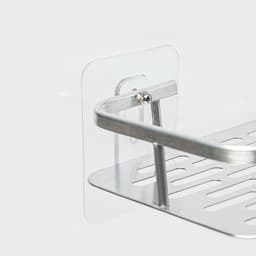 Полка для ванной комнаты, 31.5×13×5 см, алюминий