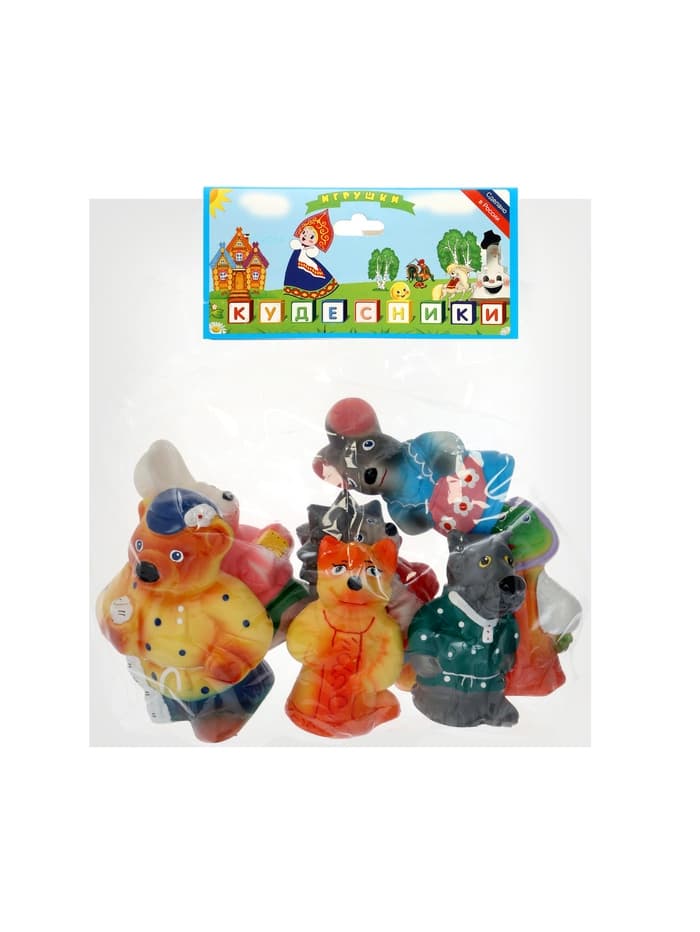 Набор резиновых игрушек «Теремок», 7 шт.