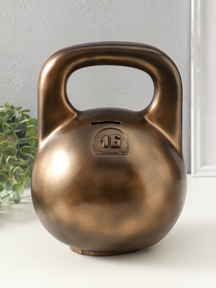 Копилка для денег «Гиря 16 кг», 21×29 см