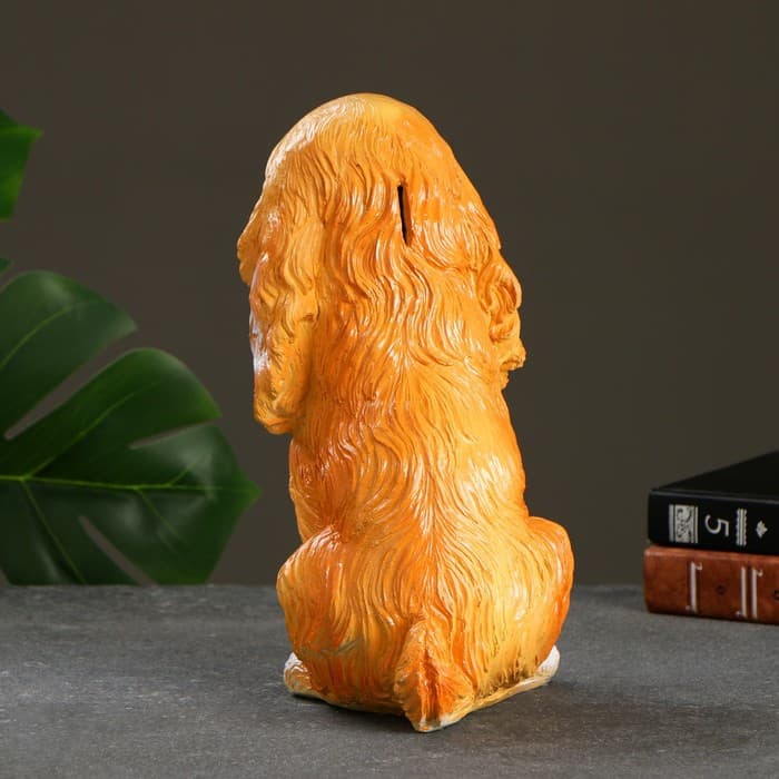 Копилка для денег «Кокер», гипс, 16×14×26 см