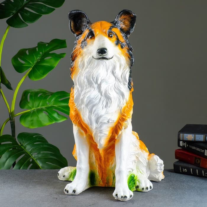 Копилка для денег «Колли», гипс, 35×34×55 см