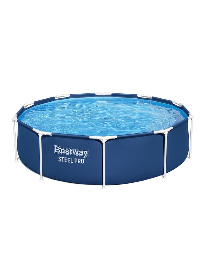 Бассейн каркасный Steel Pro, 305×76 см, фильтр-насос, круглый. 56679 Bestway