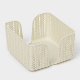 Салфетница IDEA «Вязание», пластик, 14×14×8.5 см, серая