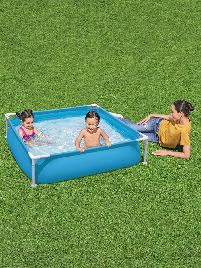 Бассейн каркасный Steel Pro, 122×122×30.5 см, от 2 лет, квадратный, 56217 Bestway