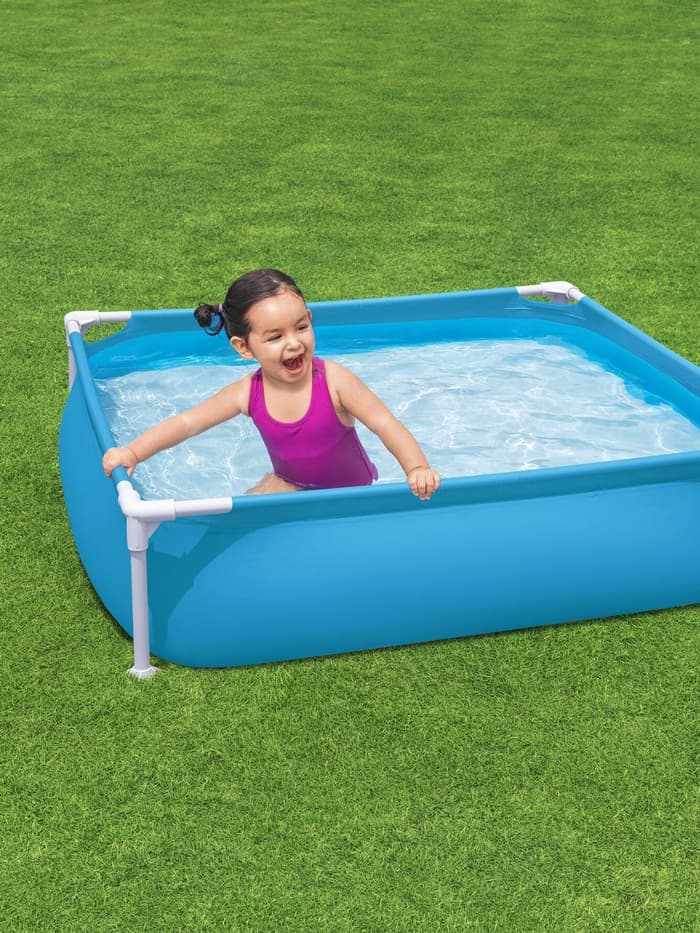 Бассейн каркасный Steel Pro, 122×122×30.5 см, от 2 лет, квадратный, 56217 Bestway