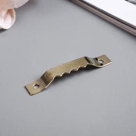 Зубчатая подвеска для картин, фоторамок металл, набор 40 шт., золото, 4×0.5 см