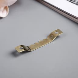 Зубчатая подвеска для картин, фоторамок металл, набор 40 шт., золото, 4×0.5 см