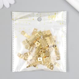 Зубчатая подвеска для картин, фоторамок металл, набор 40 шт., золото, 4×0.5 см