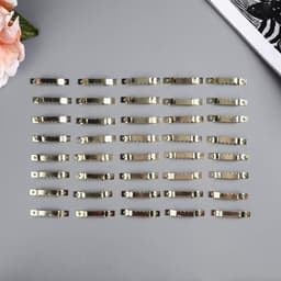 Зубчатая подвеска для картин, фоторамок металл, набор 40 шт., золото, 4×0.5 см