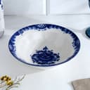 Тарелка глубокая «Трапеза», большая, d=20 см, гжель, фарфор