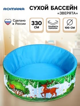 Сухой бассейн «Зверята», без шариков