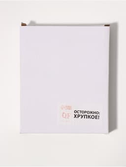Зеркало настольное, двустороннее с увеличением 14×18 см, d=10 см, серебренное