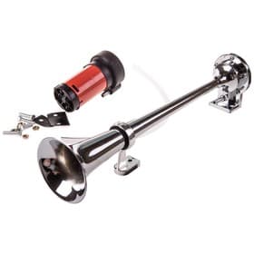 Сигнал звуковой Skyway 007, воздушный, 400 мм, 12 В, 70 Дцб, хром, S07601007