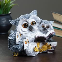 Копилка для денег «Сова с совятами и книгой», 17×15 см