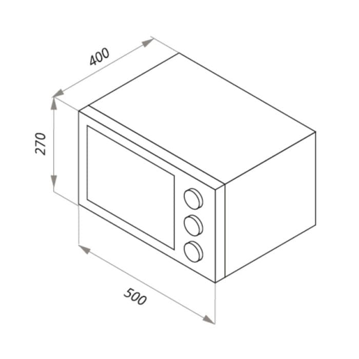 Мини-печь Maunfeld СEMOB.363.S1, 1300 Вт, 3 режима, 36 л, чёрная, серебристая