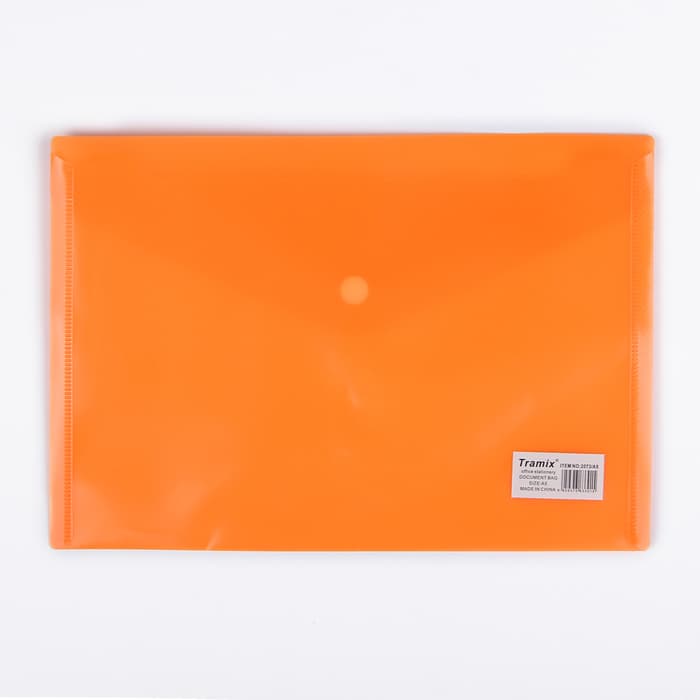 Папка-конверт на кнопке, А5, 180 мкм, рифлёная, МИКС