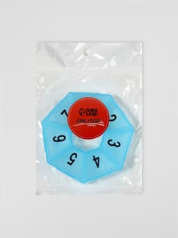 Таблетница «Цифры», 7.5×7.5×1.7 см, 7 секций, МИКС