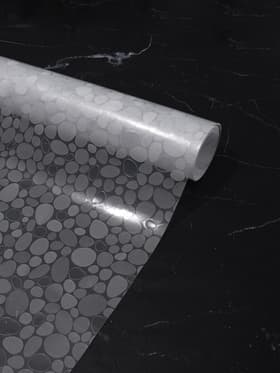 Коврик противоскользящий Доляна «Галька», 45×90 см, прозрачный