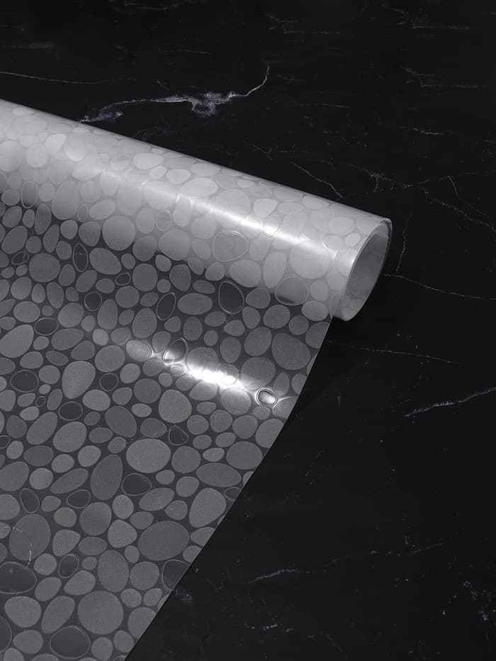 Коврик противоскользящий Доляна «Галька», 45×90 см, прозрачный