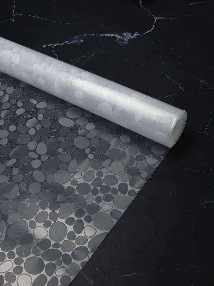 Коврик противоскользящий Доляна «Галька», 45×90 см, прозрачный