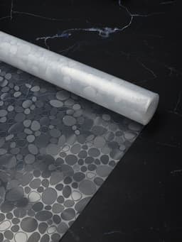 Коврик противоскользящий Доляна «Галька», 45×90 см, прозрачный