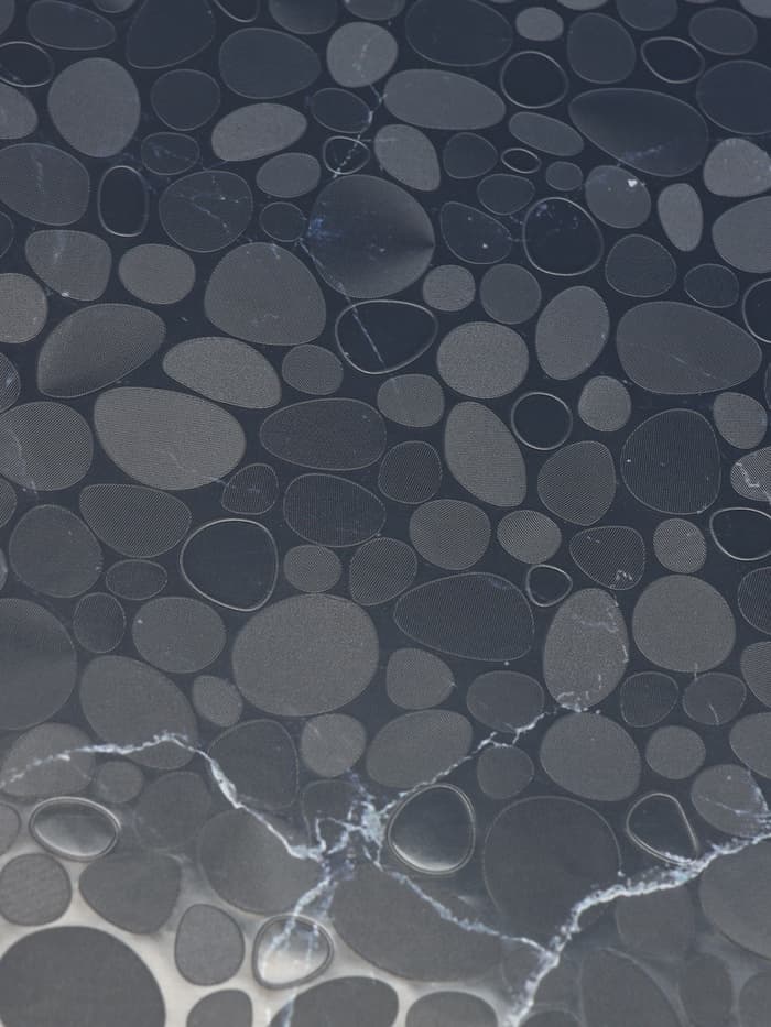 Коврик противоскользящий Доляна «Галька», 45×90 см, прозрачный