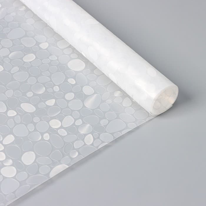 Коврик противоскользящий Доляна «Галька», 45×90 см, прозрачный