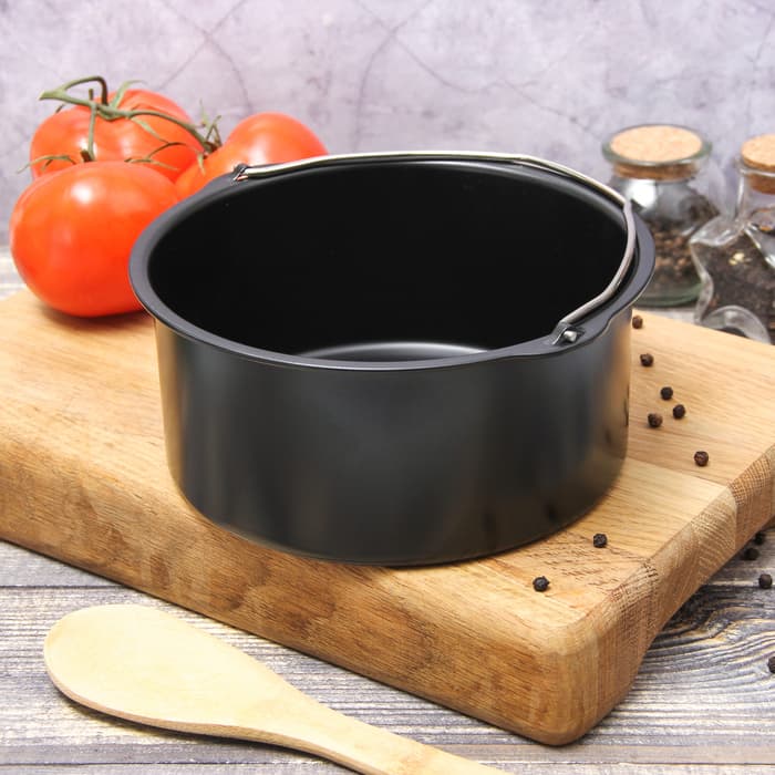 Котелок «Жаклин», 1.2 л, антипригарное покрытие, углеродистая сталь, чёрный